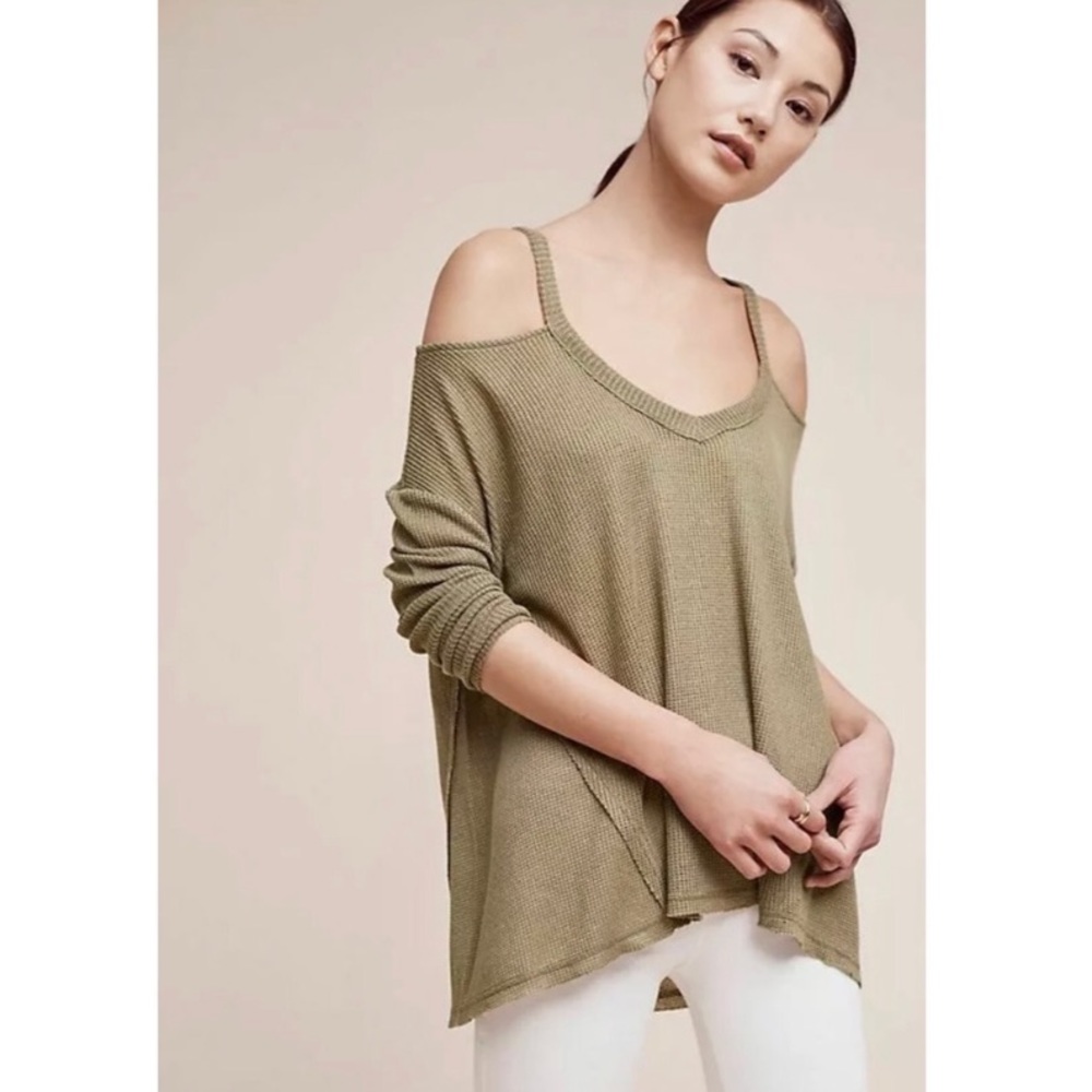 Anthropologie Deletta Oversized Long Sleeve Sweater Top Size XS NWT